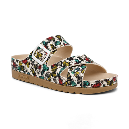 Ibiza Ivory Multicolor Butterfly