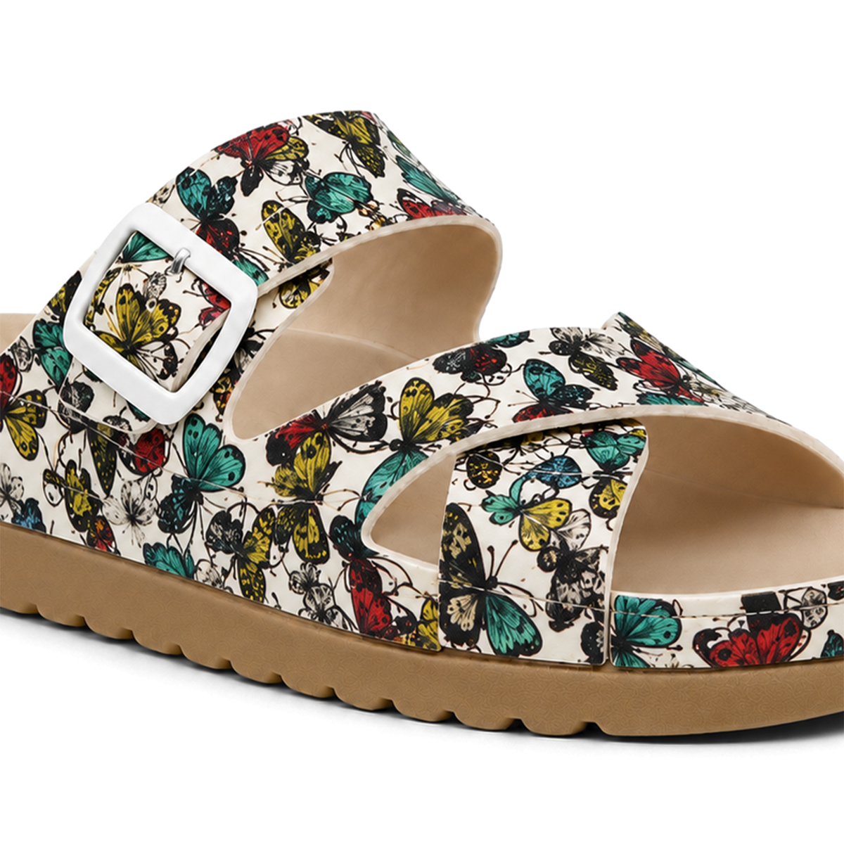Ibiza Ivory Multicolor Butterfly