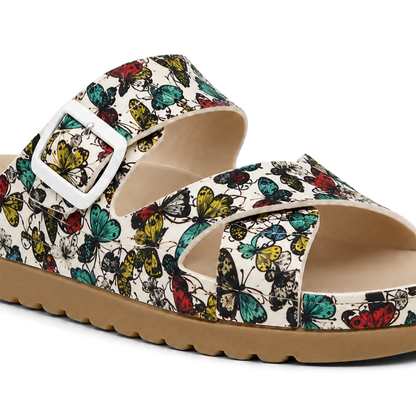 Ibiza Ivory Multicolor Butterfly