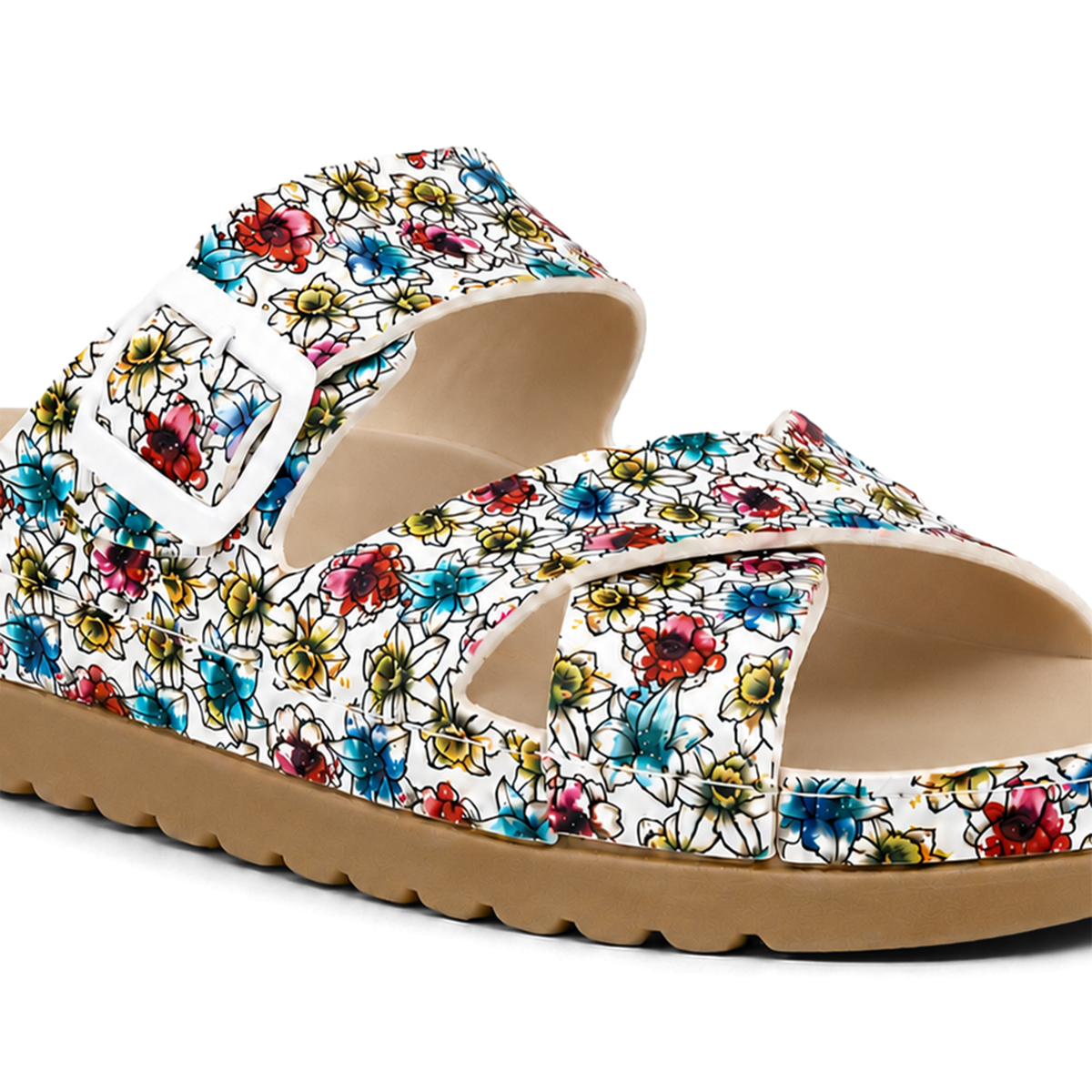Ibiza White Mulitcolor Floral