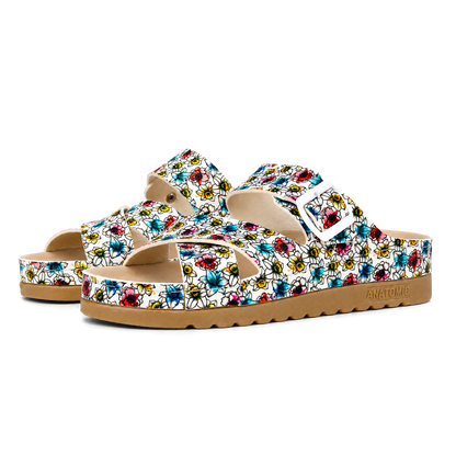 Ibiza White Mulitcolor Floral