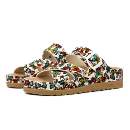 Ibiza Ivory Multicolor Butterfly